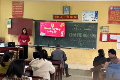 HỌP CHA MẸ HỌC SINH CUỐI HỌC KÌ I  TRƯỜNG TIỂU HỌC NHÂN KHANG