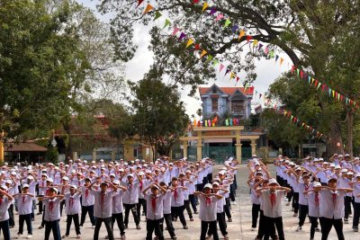 TRƯỜNG TIỂU HỌC NHÂN KHANG  ĐANG TÍCH CỰC TRIỂN KHAI CÔNG TÁC TỔ CHỨC TẬP LUYỆN  BÀI VÕ NHẠC VOVINAM