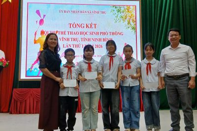 Hội thi thể thao học sinh phổ thông cấp Tiểu học xã Vĩnh Trụ lần thứ I năm 2026