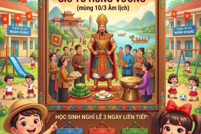 THÔNG BÁO NGHỈ LỄ 10 – 3